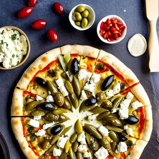 Olive and Feta Pizza