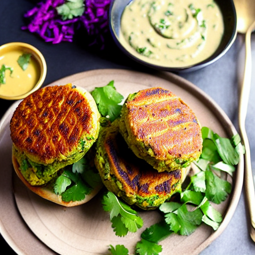 Cilantro Chickpea Burger