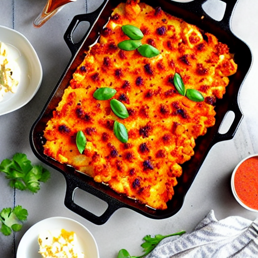 Buffalo Cauliflower Bake