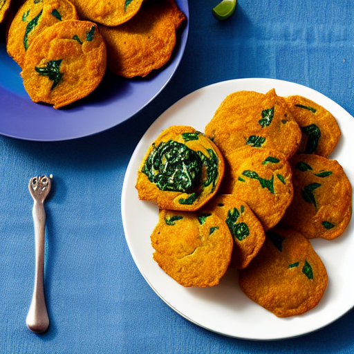 Baked Spinach Pakoras