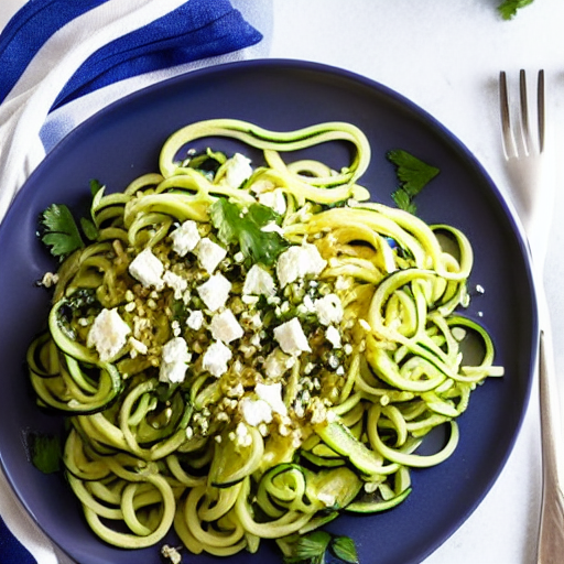 Zucchini Noodles with Feta