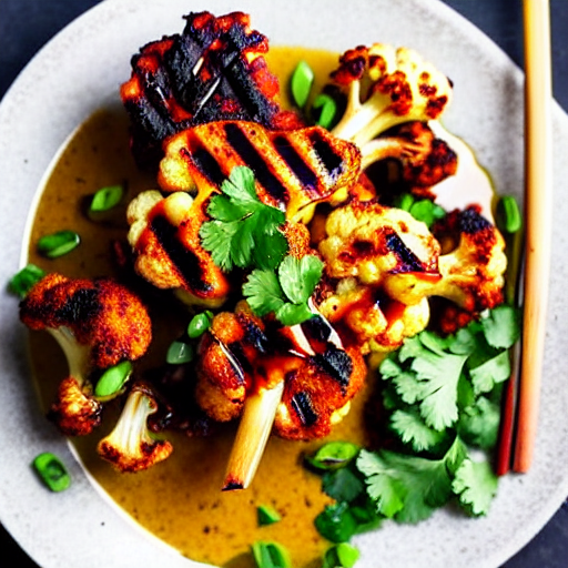 Grilled Tamarind Cauliflower