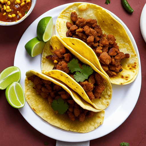 Tacos de Frijoles con Chicharrón