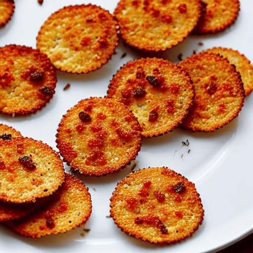 Baked Parmesan Crisps