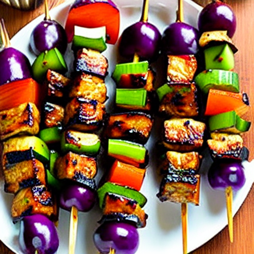 Spiced Eggplant Skewers