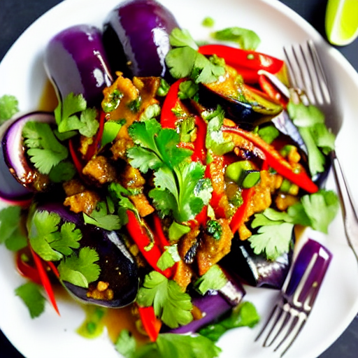 Spicy Eggplant Salad