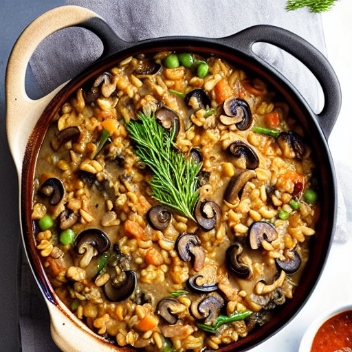 Mushroom Barley Casserole