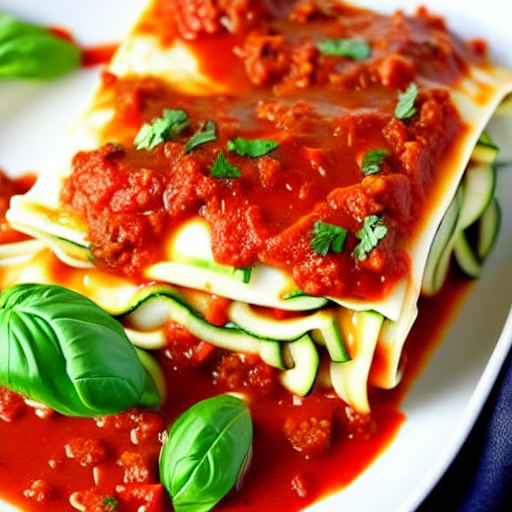 Zucchini Noodle Lasagna