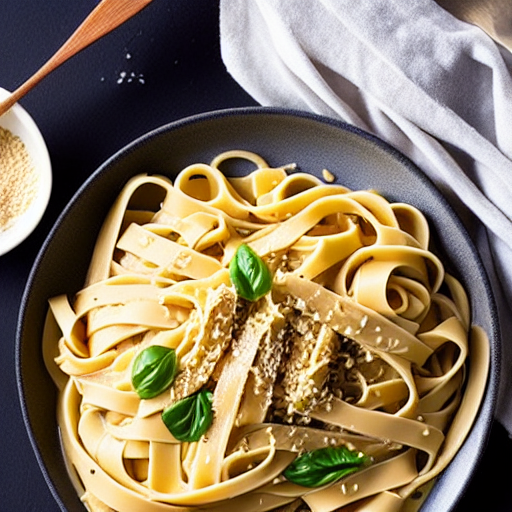Miso Cream Fettuccine