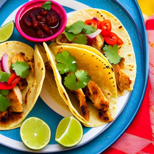 Tacos de Pollo a la Plancha