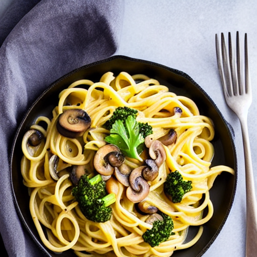 Espaguetis a la Carbonara Vegana