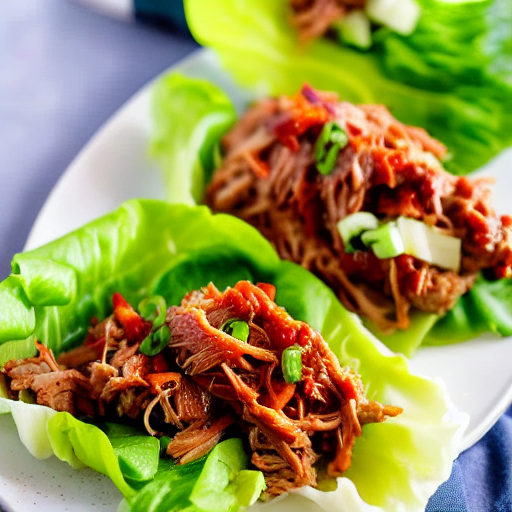 BBQ Pulled Pork Lettuce Wraps