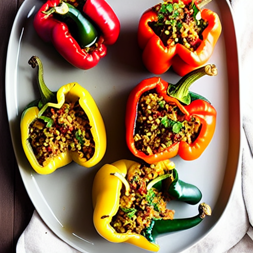 Keto Moroccan Stuffed Peppers