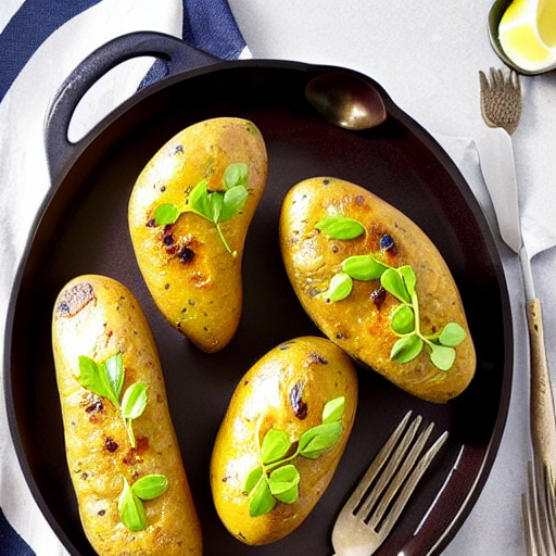 Baked Potatoes with Garlic