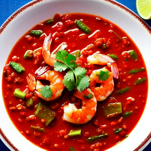 Camarones en Salsa Roja
