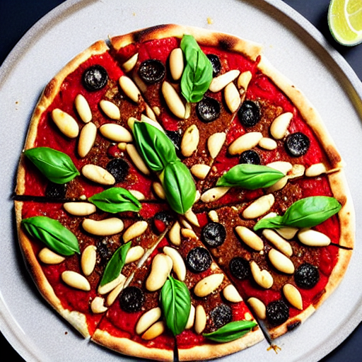 Pine Nut and Date Pizza