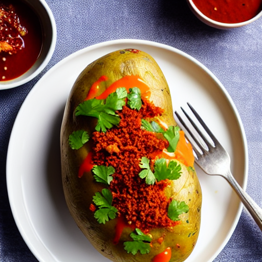 Baked Potato with Gochujang
