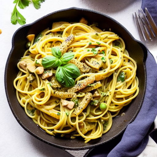Espaguete à Carbonara Vegana