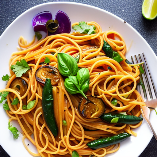 Fideos de Berenjena