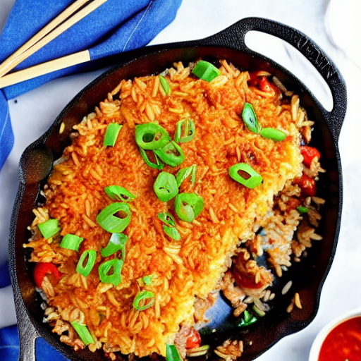 Baked Kimchi Fried Rice