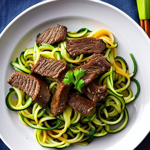 Zucchini Noodles with Beef