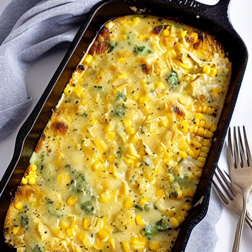 Keto Chicken and Corn Bake