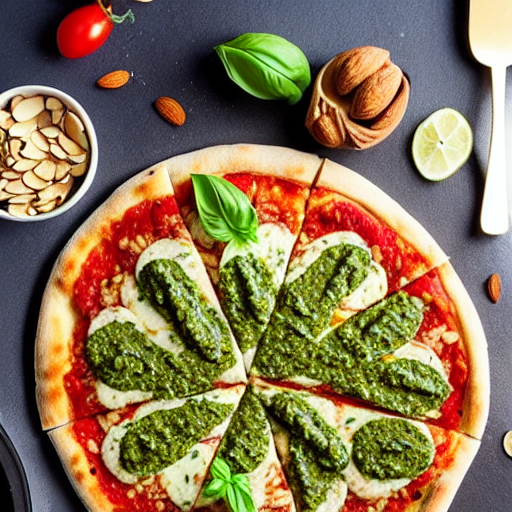 Pizza au pesto