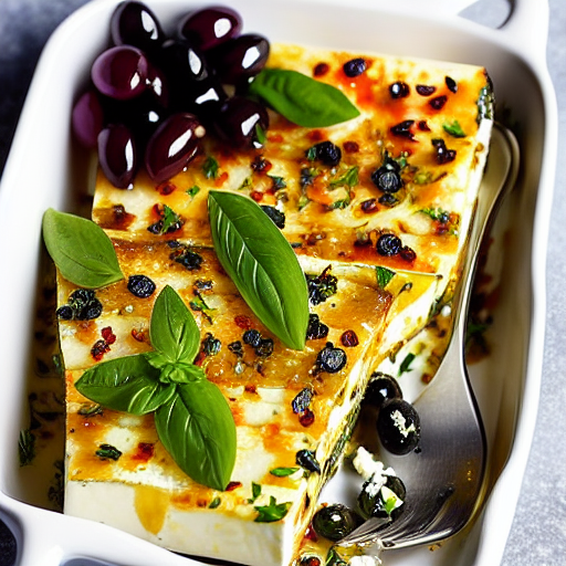 Baked Feta with Olives