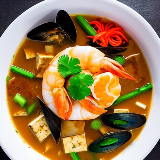 Seafood and Tofu Hot Pot