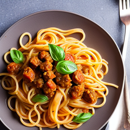 Pasta with Sausage and Spices