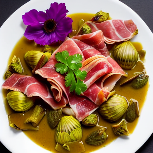 Alcachofas con Jamón
