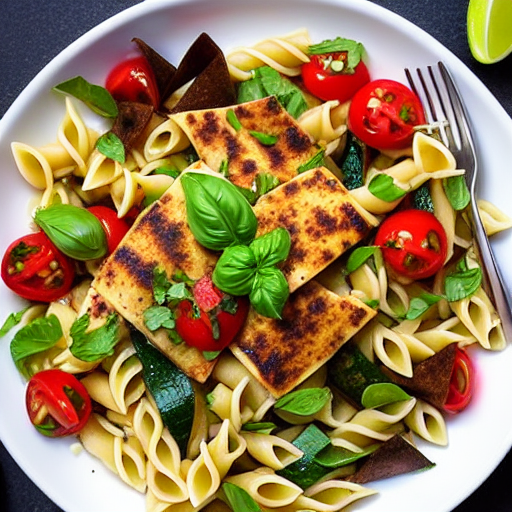 Pasta Bil Kousa w Fattoush