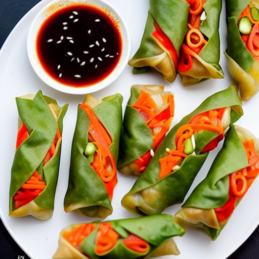 Vegetable Spring Roll Pizza