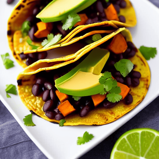 Crispy Sweet Potato and Black Bean Tacos