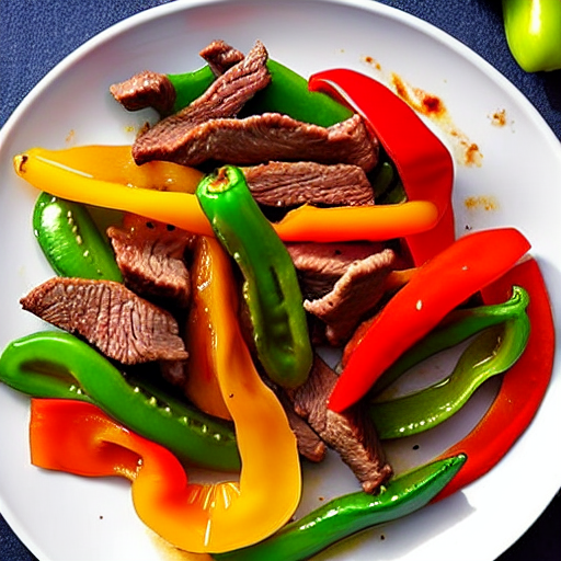 Stir-Fried Peppers and Beef
