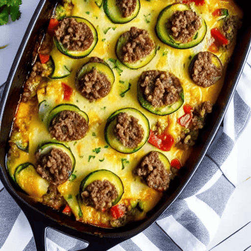 Keto Beef and Zucchini Casserole