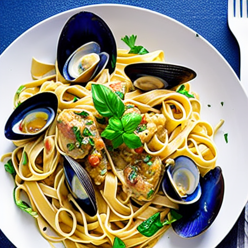 Halal Clam Linguine