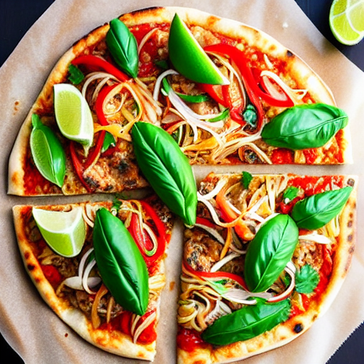 Keto Pad Thai Pizza