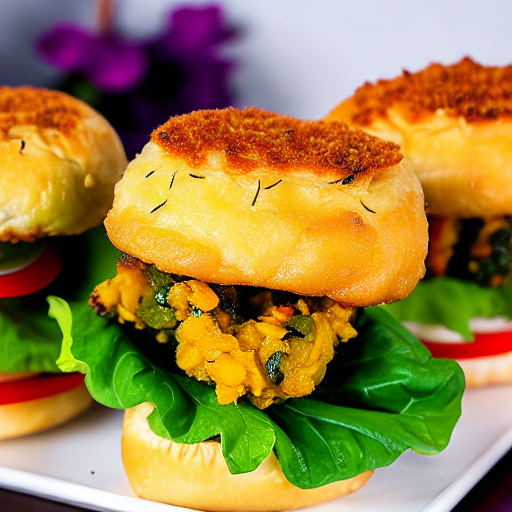 Vegetable Tempura Burger