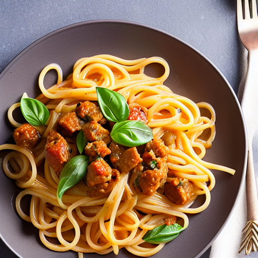 Pasta with Sausage and Garlic