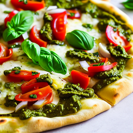 Pesto Naan Pizza
