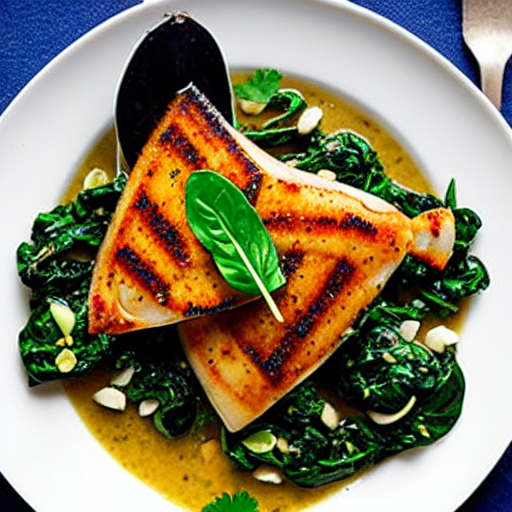 Cuttlefish with Spinach