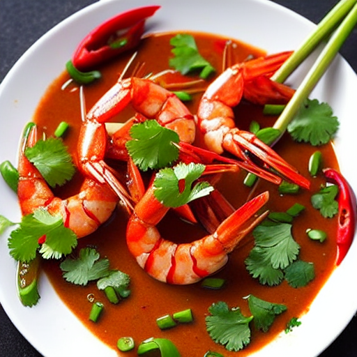Chili Oil Prawns