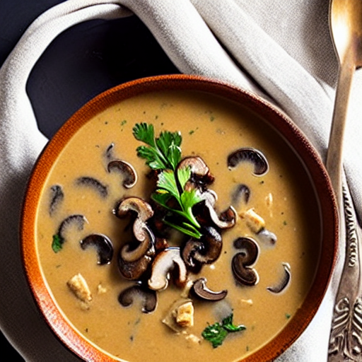 Mushroom and Elk Soup