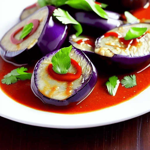 Gluten-Free Eggplant with Garlic Sauce