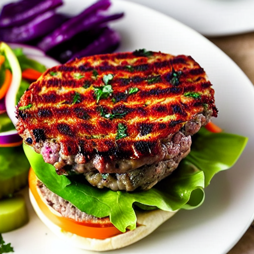 Keto Fennel Lamb Burger