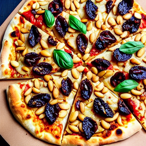 Pine Nut and Raisin Pizza