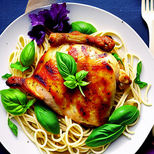Pâtes au Poulet et Basilic