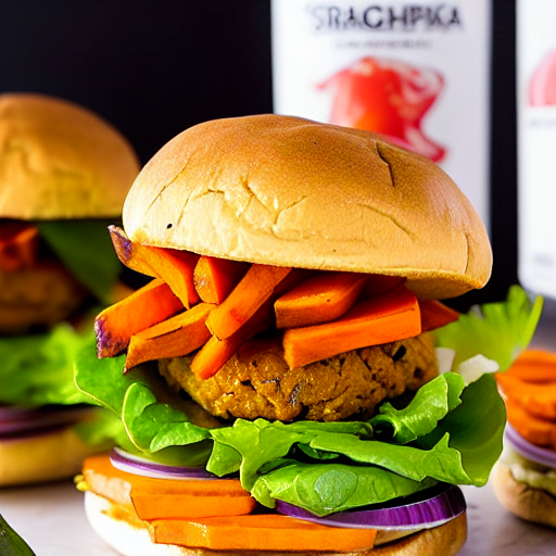 Sriracha Sweet Potato Burger