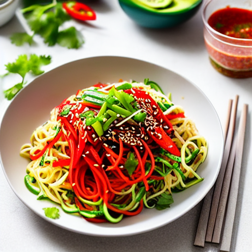Keto Chilled Noodle Salad